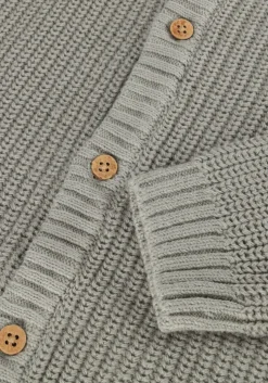 grijze lil' atelier vest nmnemlen lin ls knit lil noos
