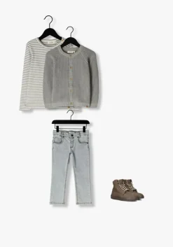 grijze lil' atelier vest nmnemlen lin ls knit lil noos