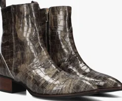 grijze lina locchi enkellaarsjes 3231