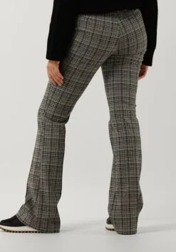 grijze liu jo pantalon pantalone zampa jacquard