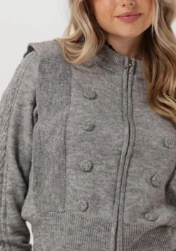 grijze lollys laundry vest noviall cardigan ls