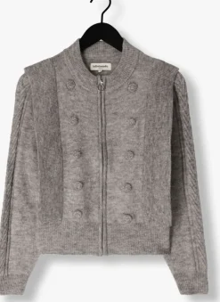 grijze lollys laundry vest noviall cardigan ls