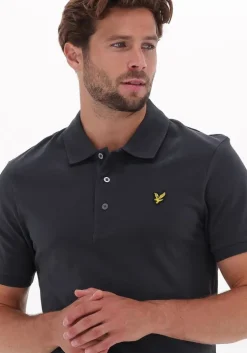 grijze lyle & scott polo plain polo shirt