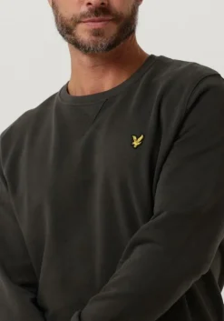 grijze lyle & scott trui crew neck sweatshirt