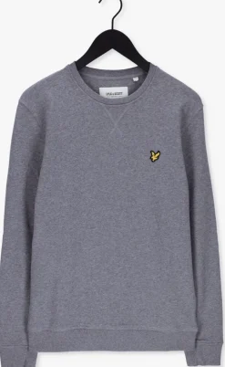 grijze lyle & scott trui crew neck sweatshirt