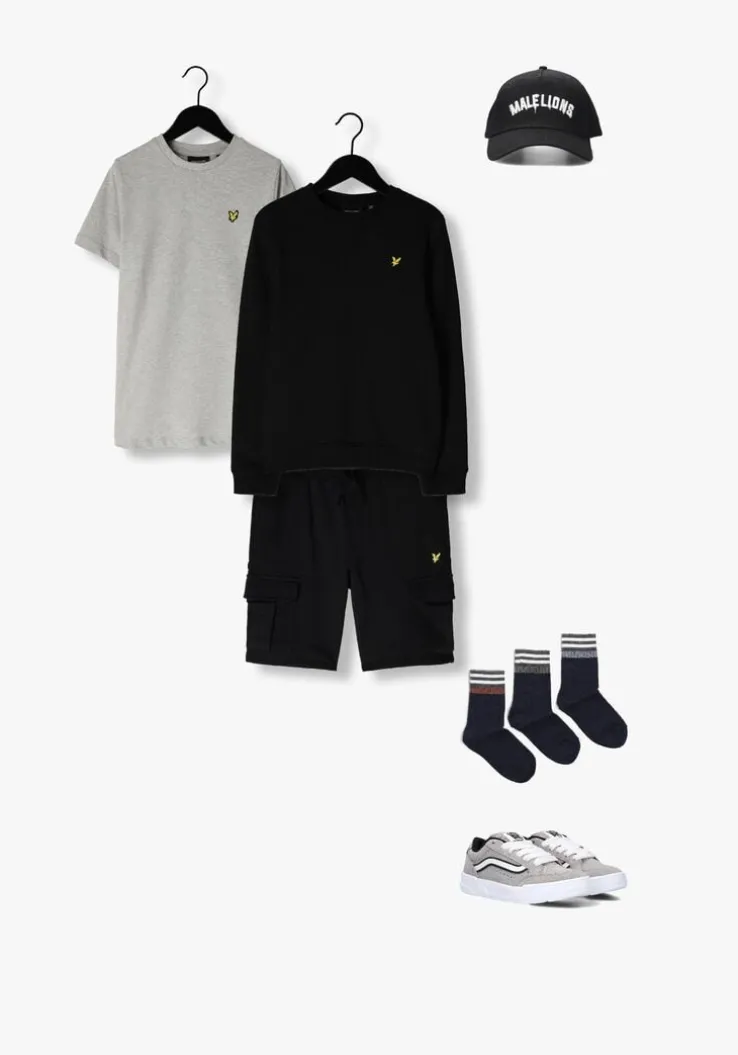 grijze lyle & scott t-shirt plain t-shirt b