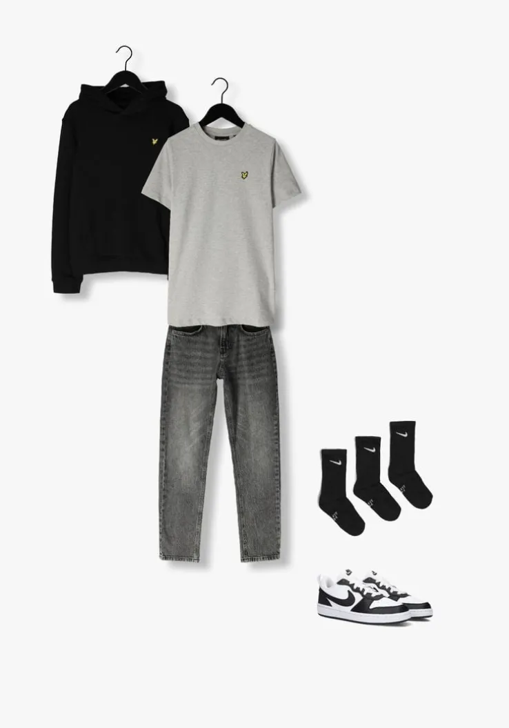 grijze lyle & scott t-shirt plain t-shirt b