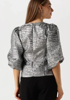 grijze minus blouses msmelbi v-neck blouse