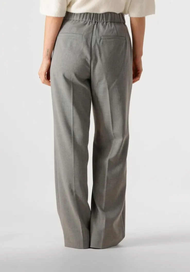 grijze minus pantalon welma mid waist pant