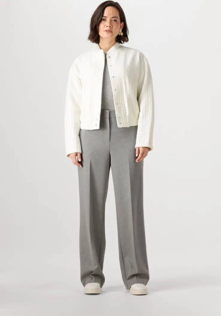 grijze minus pantalon welma mid waist pant