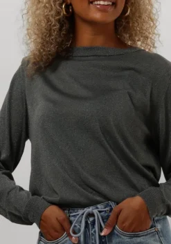grijze minus trui mekira knit pullover