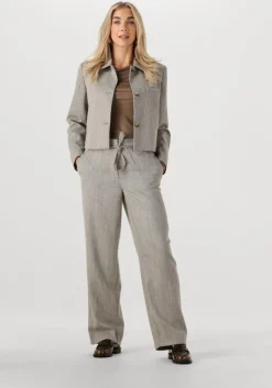 grijze modström blazer popemd jacket