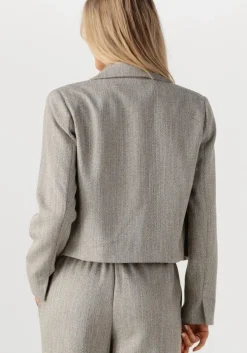 grijze modström blazer popemd jacket