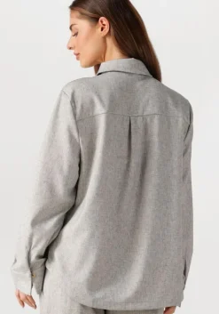 grijze modström blouses kalemmd overshirt