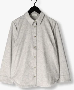 grijze modström blouses kalemmd overshirt