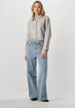 grijze modström blouses kalemmd overshirt