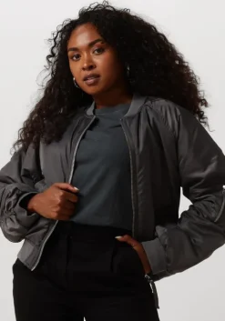 grijze modström jack jeromomd bomber jacket