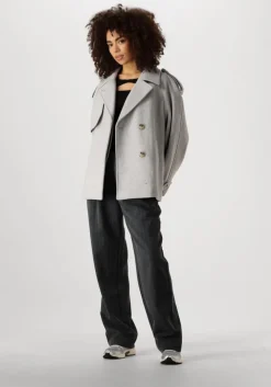 grijze modström mantel esmundmd jacket
