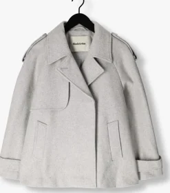 grijze modström mantel esmundmd jacket