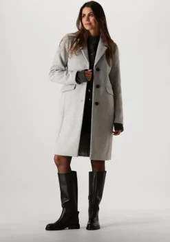 grijze modström mantel pamela coat