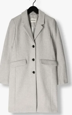 grijze modström mantel pamela coat