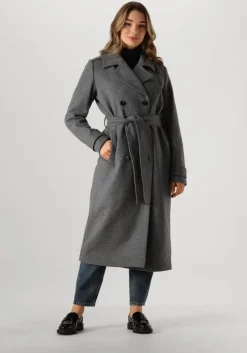 grijze modström mantel shaymd coat