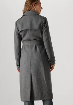 grijze modström mantel shaymd coat
