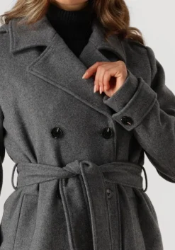 grijze modström mantel shaymd coat