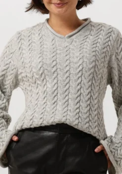 grijze modström t-shirt kurtismd v-neck