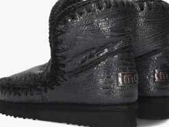 grijze mou vachtlaarzen eskimo 18 glitter logo