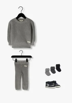 grijze mp denmark sokken cotton rib baby sock 3-pack