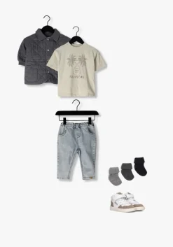 grijze mp denmark sokken cotton rib baby sock 3-pack