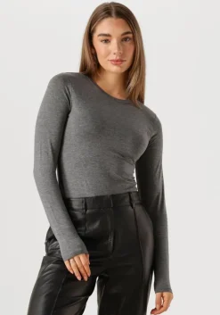 grijze msch copenhagen tops & t-shirts mschbetrina o ls top