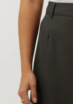 grijze neo noir maxirok vipse melange skirt