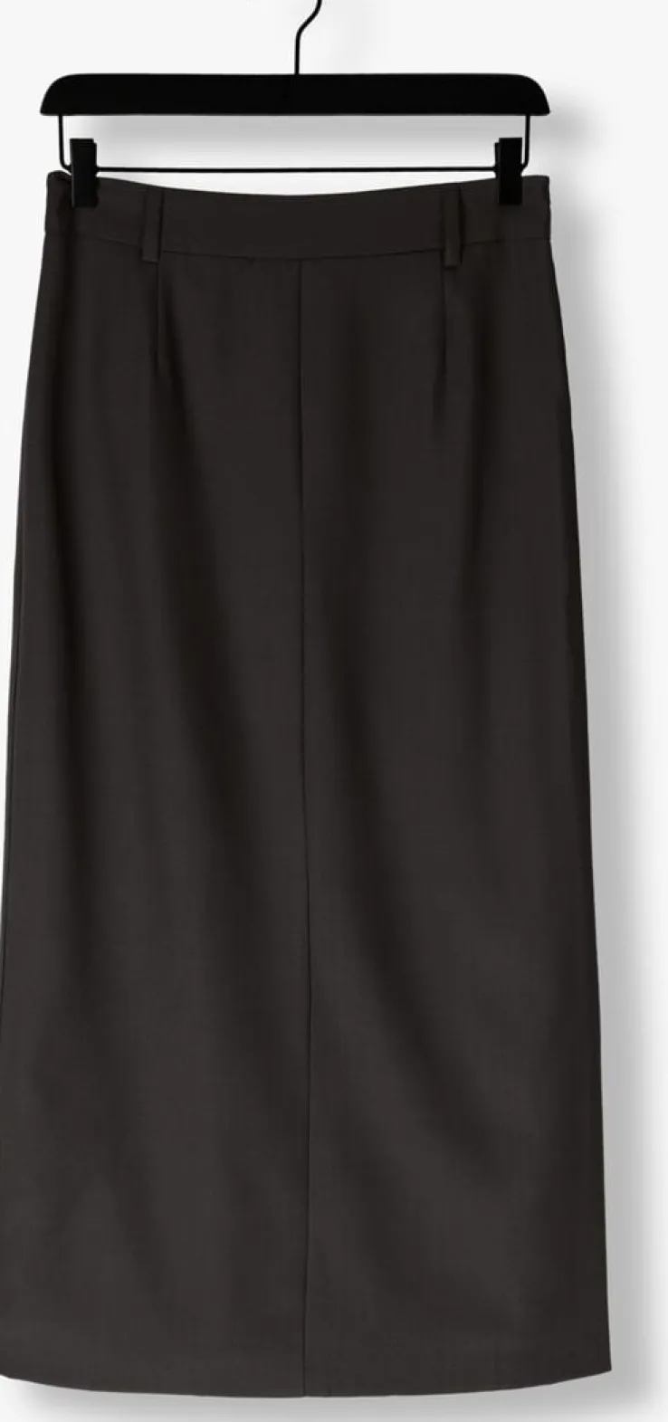 grijze neo noir maxirok vipse melange skirt