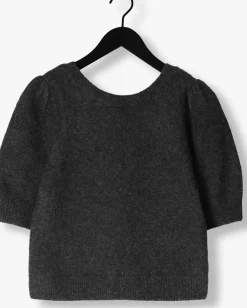 grijze neo noir top martha bow knit tee