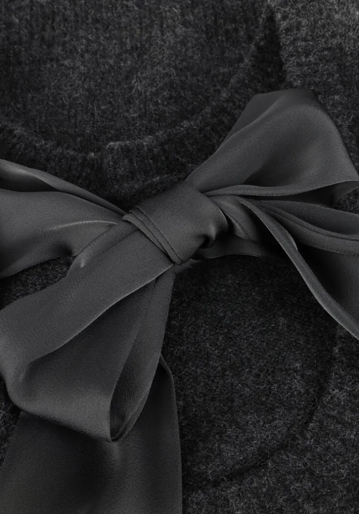 grijze neo noir top martha bow knit tee