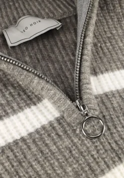 grijze neo noir trui nevena stripe knit blouse