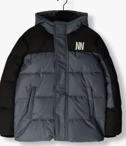 grijze nik & nik jack huxlee puffer jacket