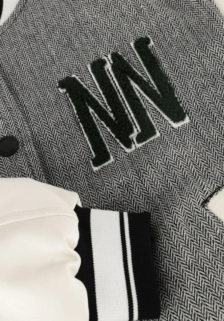 grijze nik & nik jack kurt varsity jacket