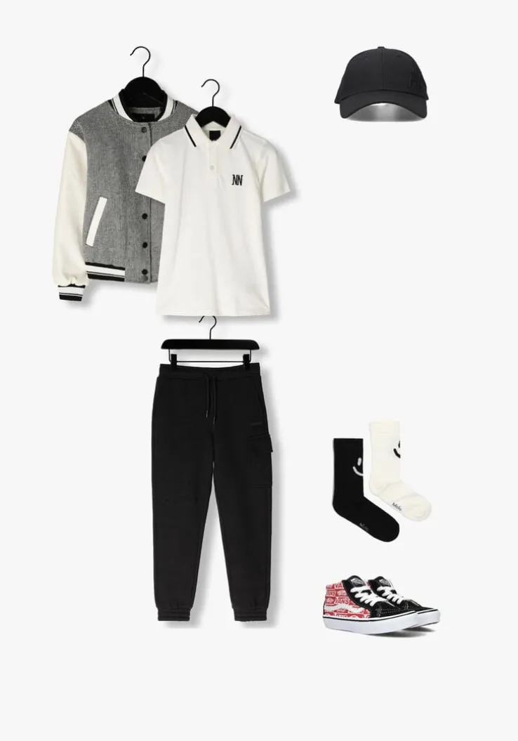 grijze nik & nik jack kurt varsity jacket