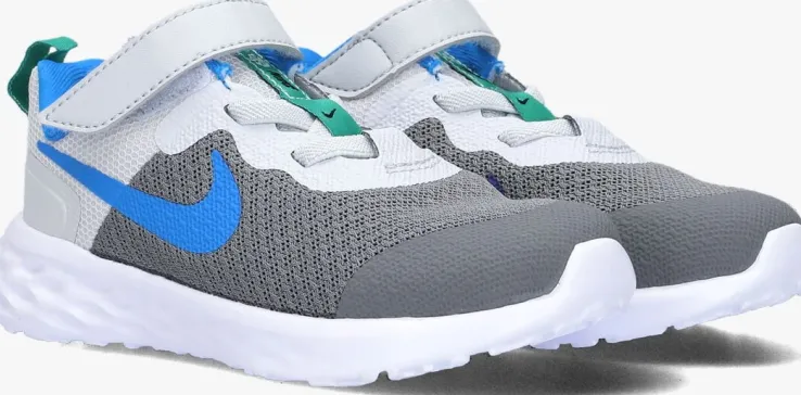 grijze nike lage sneakers revolution 6 (tdv)