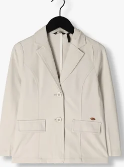 grijze nobell blazer belia girls pinstripe blazer silver grey