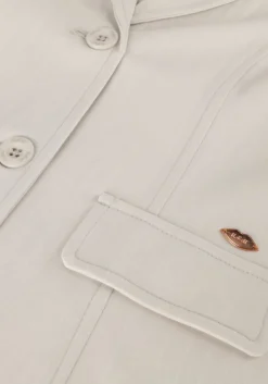 grijze nobell blazer belia girls pinstripe blazer silver grey