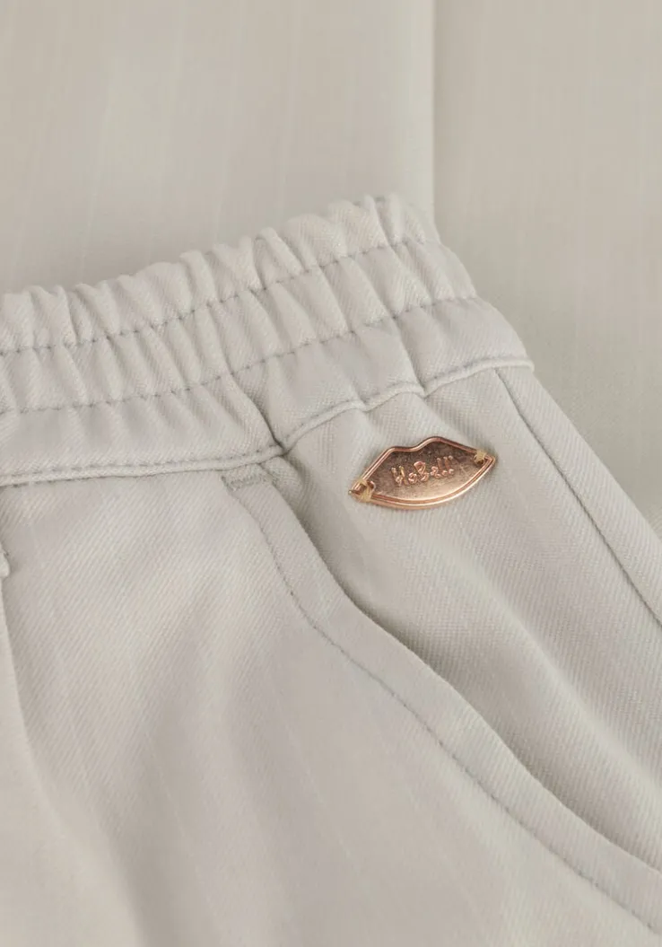 grijze nobell pantalon sayla girls wide pants silver grey