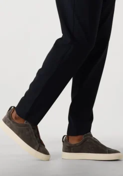 grijze nokwol lage sneakers connor