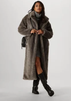 grijze notre-v faux fur jas nv-eddie