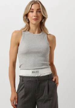 grijze notre-v top nv-dribbel