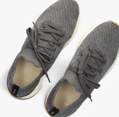 grijze nubikk lage sneakers weston knitto