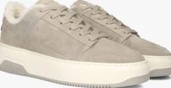 grijze nubikk lage sneakers basket teddy